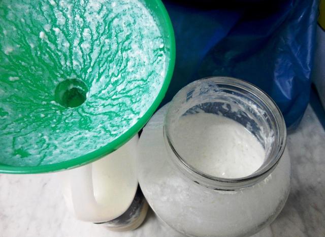 Home made Yogurt is thin, more like a liquid